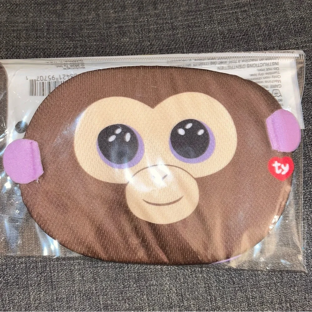 Ty Beanie Boo Slush Face Mask - Gray and Blue